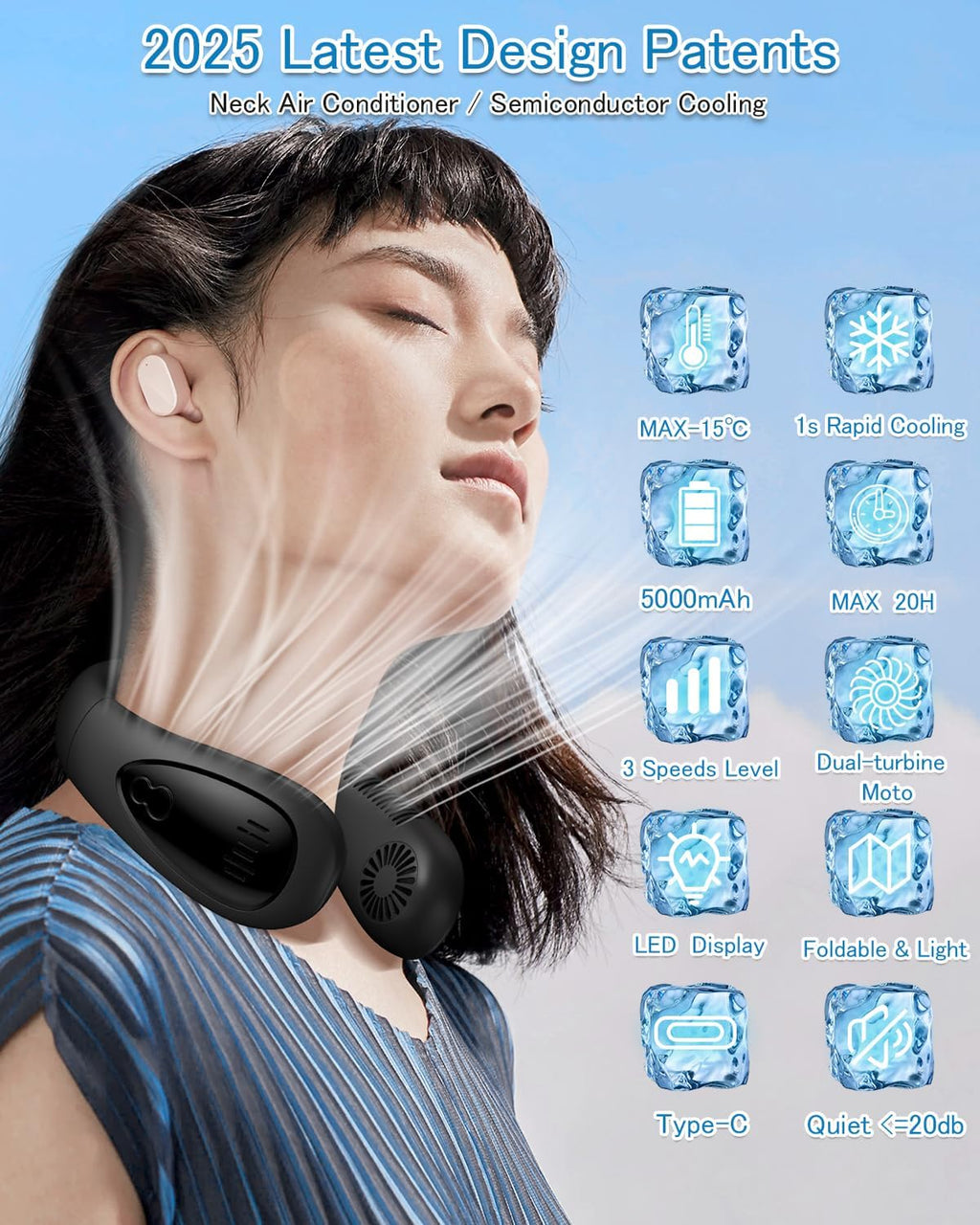 Portable Mini Neck Fan (Wearable)