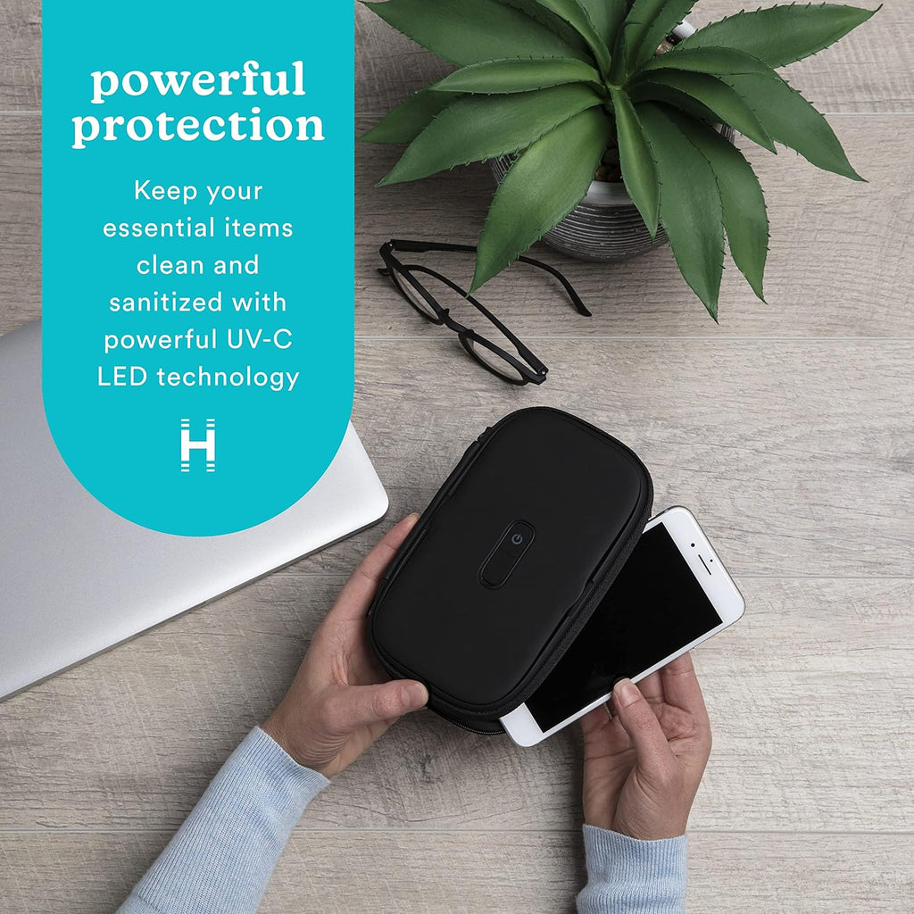 Homedics UV Clean Portable Sanitizer – Rechargeable UV Light Sanitizer and Sterilizer Box