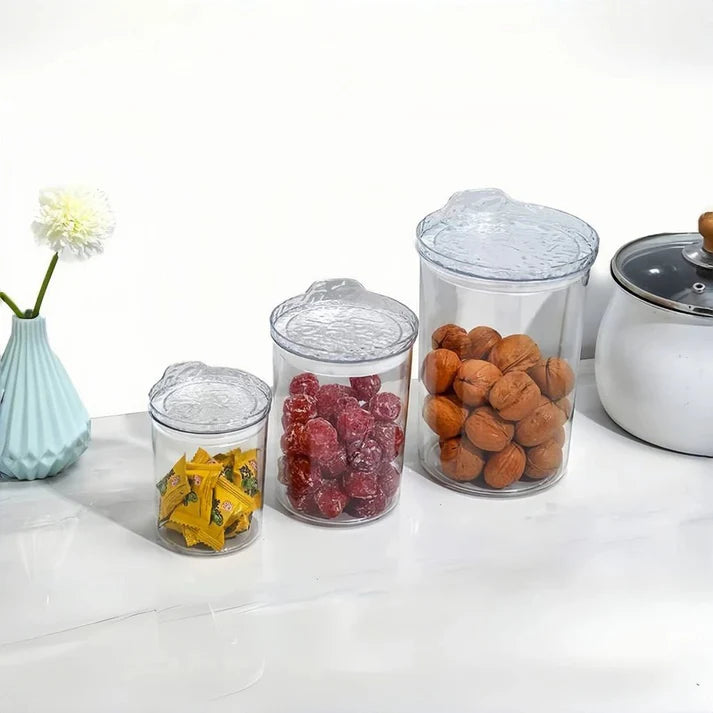 Set of Three Airtight Jars