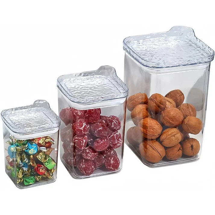 Set of Three Airtight Jars