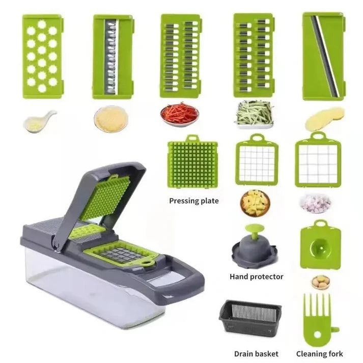 Vegetable Cutter and Slicer with Steel Blade AK.L003