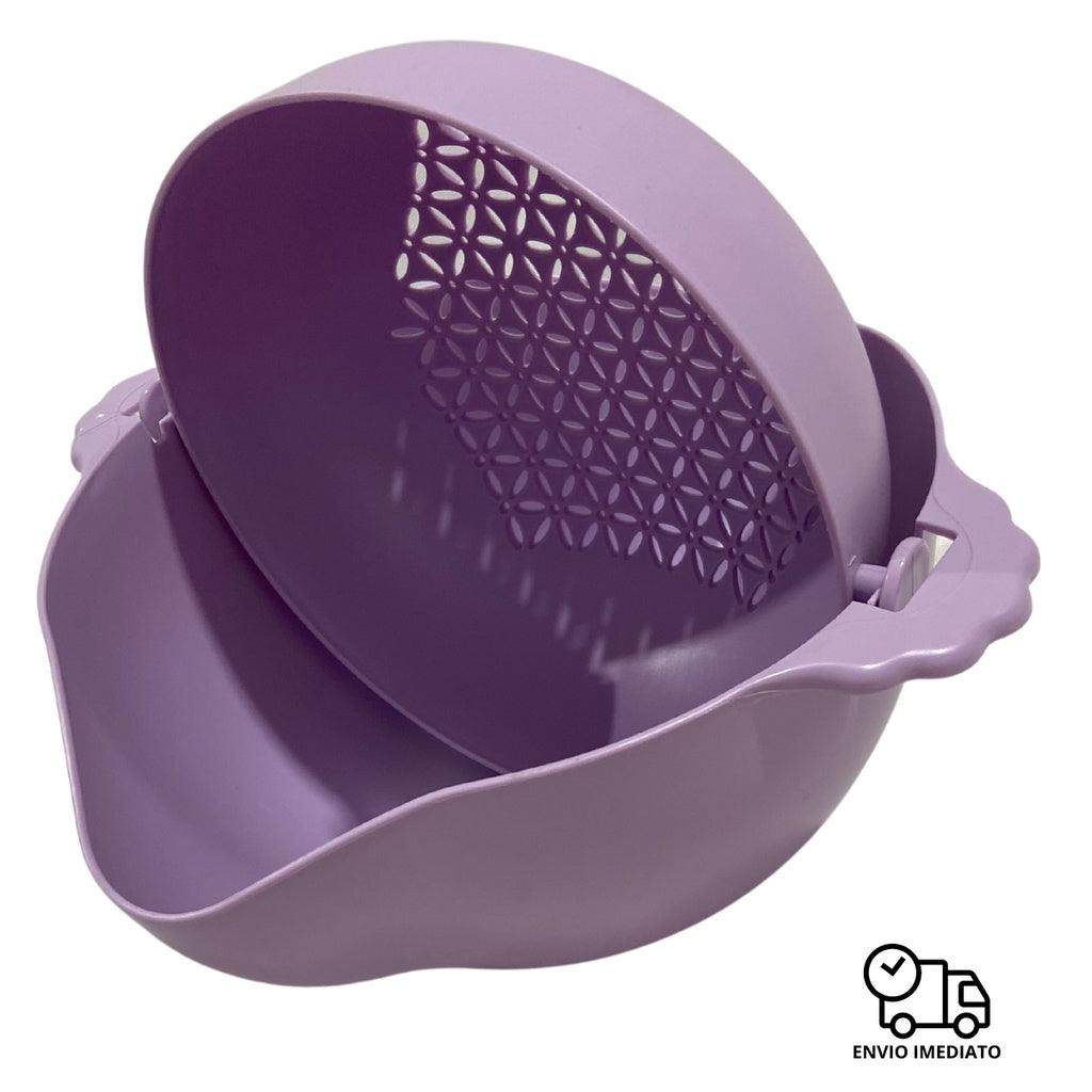 2-in-1 Rotating Food Drainer, Plastic