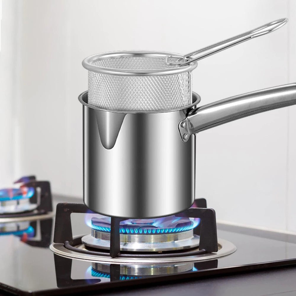 Multifunctional Stainless Steel Deep Fryer - More Convenience, Less Mess