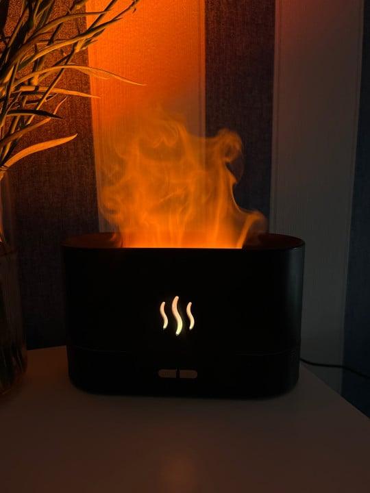 Humidifier Diffuser with Flame Effect - USB Rechargeable